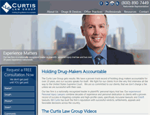 Tablet Screenshot of curtis-lawgroup.com